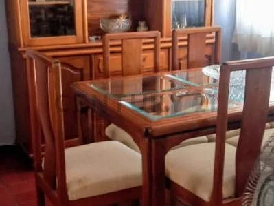Dining area with table