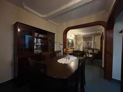 Cozy family room with large TV