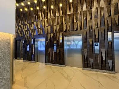 Reception area with seating