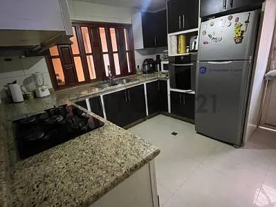 Open living area with windows