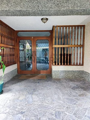 Front exterior of modern house