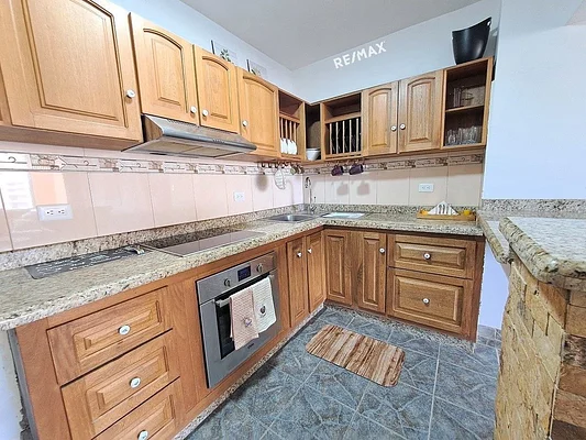 Updated kitchen with island