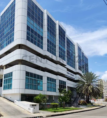 Modern commercial building exterior