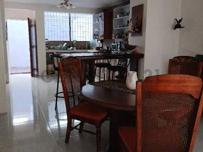 Open living area with windows