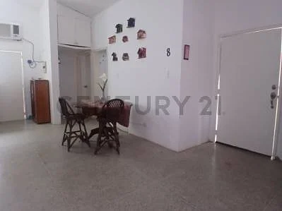 Dining area with wooden table