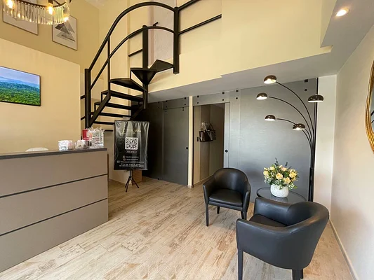 Bathroom with vanity sink