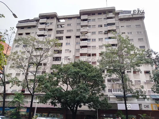 Modern apartment building exterior view