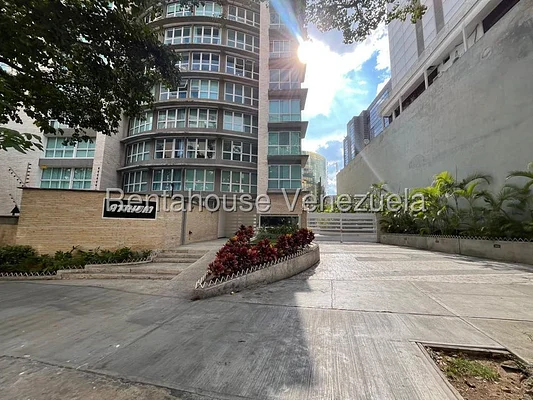 Modern apartment exterior entrance