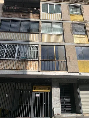 Apartment building exterior view