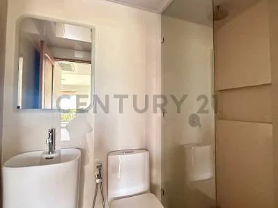 Clean bathroom with shower