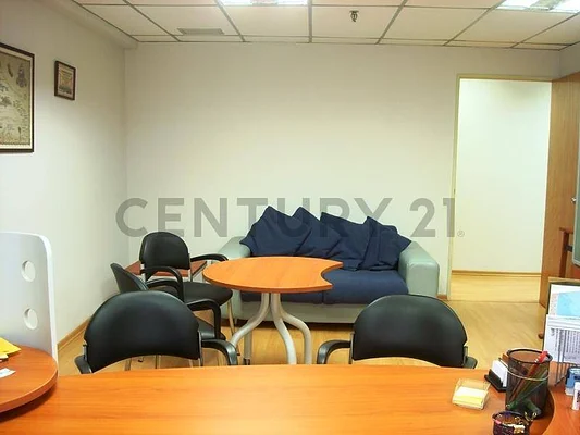 Dining area with table set