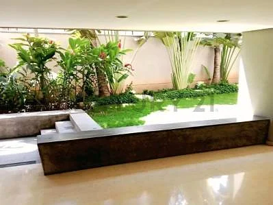 Living room with fireplace