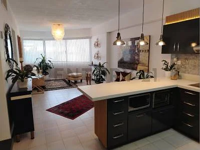 Dining area with table