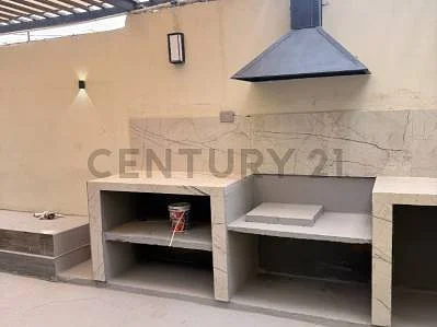 Kitchen with white cabinets