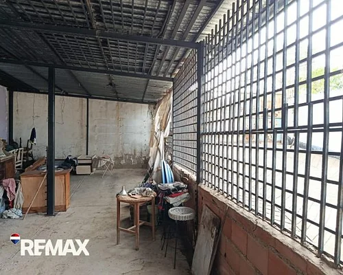 Open living area with windows
