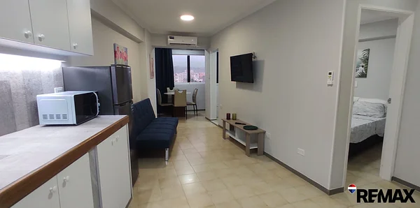 Open living area facing beach