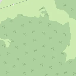 Flat terrain and open sky