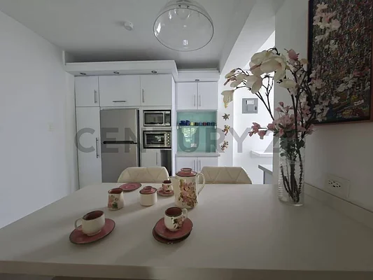 Spacious living room with sofa