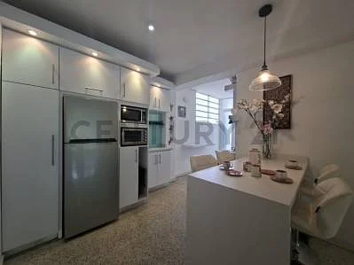 Open kitchen with island