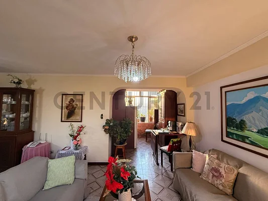 Spacious living room with sofa