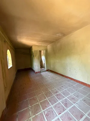 Bedroom with large window