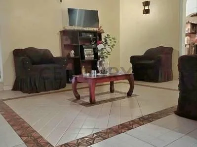 Dining area with table set