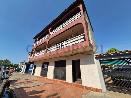 Commercial building side view