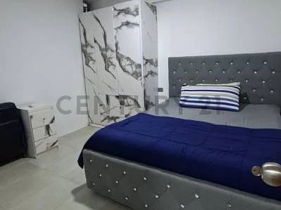 Bedroom with wall decor