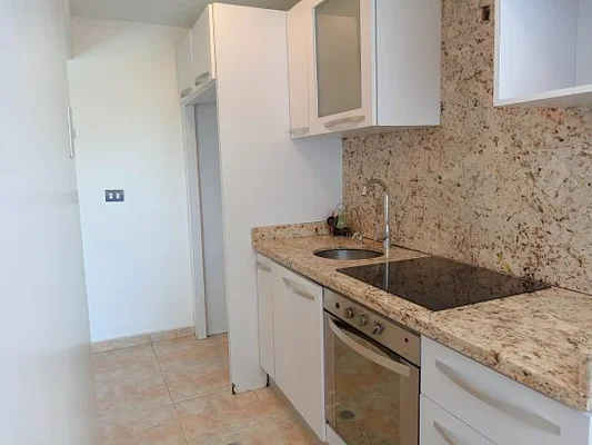 Kitchen counters and cabinets