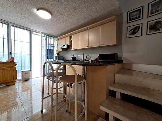 Kitchen with stainless appliances
