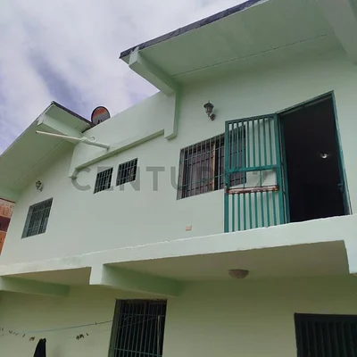 Front view of modern house