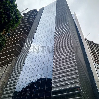 Modern apartment building exterior