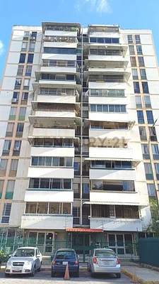 Modern apartment building exterior view