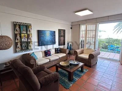 Dining area with table