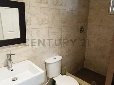 Clean bathroom with shower