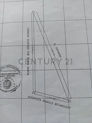 Dirt road leading to parcel