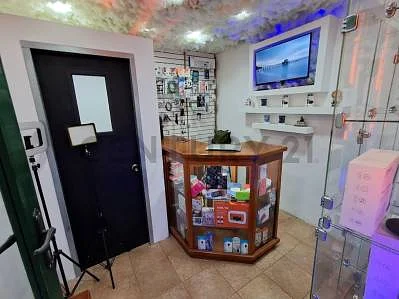 Restroom with modern fixtures