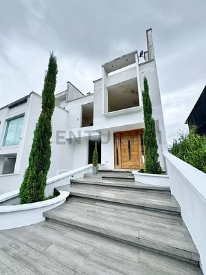 Stunning two-story luxury home exterior