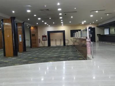 Reception area with seating
