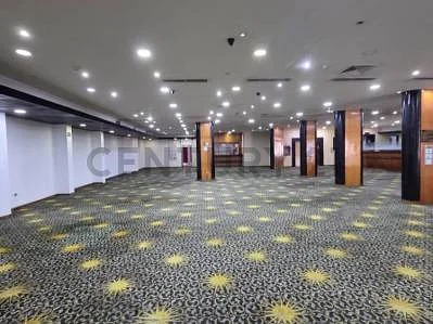 Restroom with fixtures