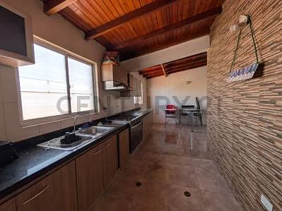 Dining area with table