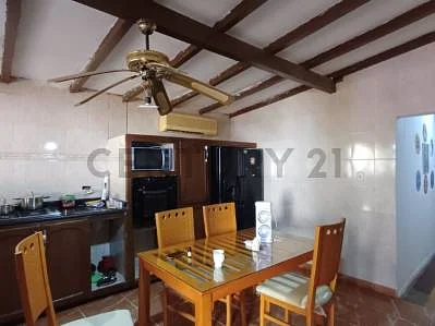 Dining area with table