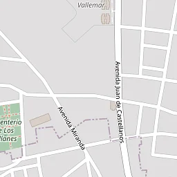 Edge of property boundary
