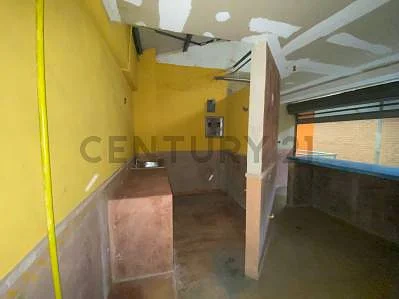 Reception area with desk