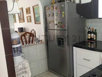 Modern kitchen with stainless steel appliances