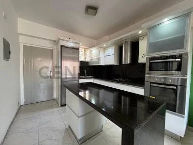 Kitchen with stainless steel appliances