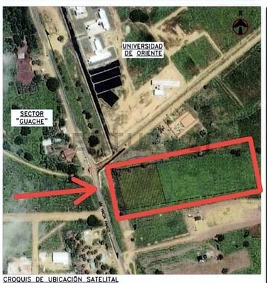 Aerial view of property boundaries