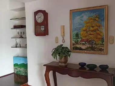 Dining area with table and chairs