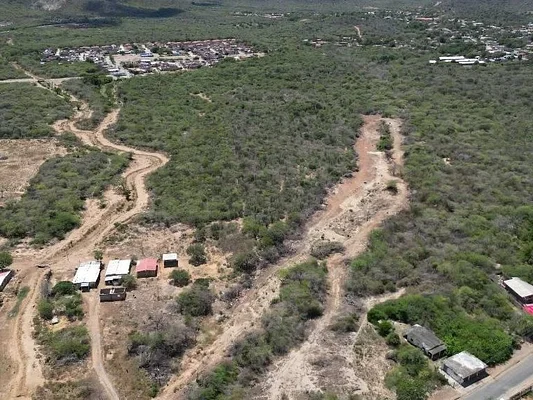Property lines and surrounding area