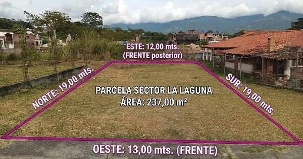 Aerial view of vacant land